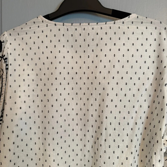 Fat Face Imogen Embroidered Blouse Size Large Peasant Boho Hippie Balloon Sleeve - Picture 9 of 16